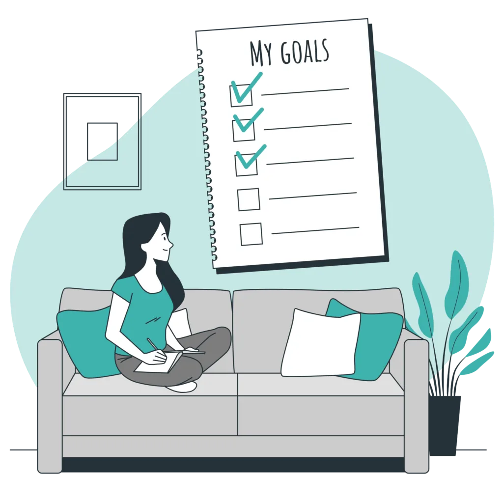 personal goals checklist bro