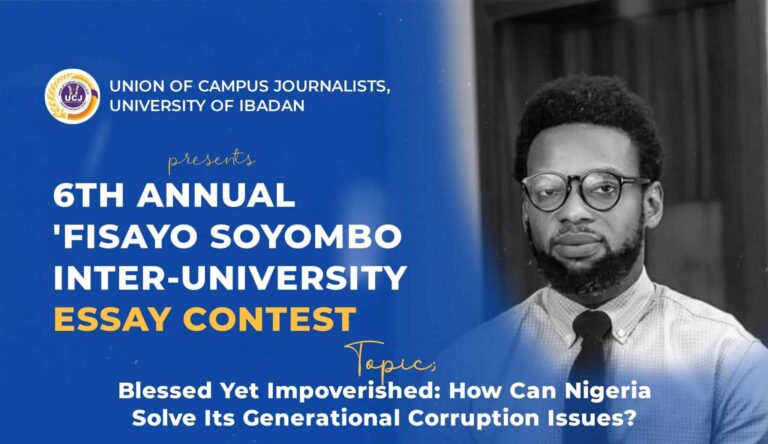 6th annual fisayo soyombo inter university essay contest