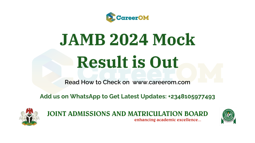 JAMB 2024 Mock Result is Out