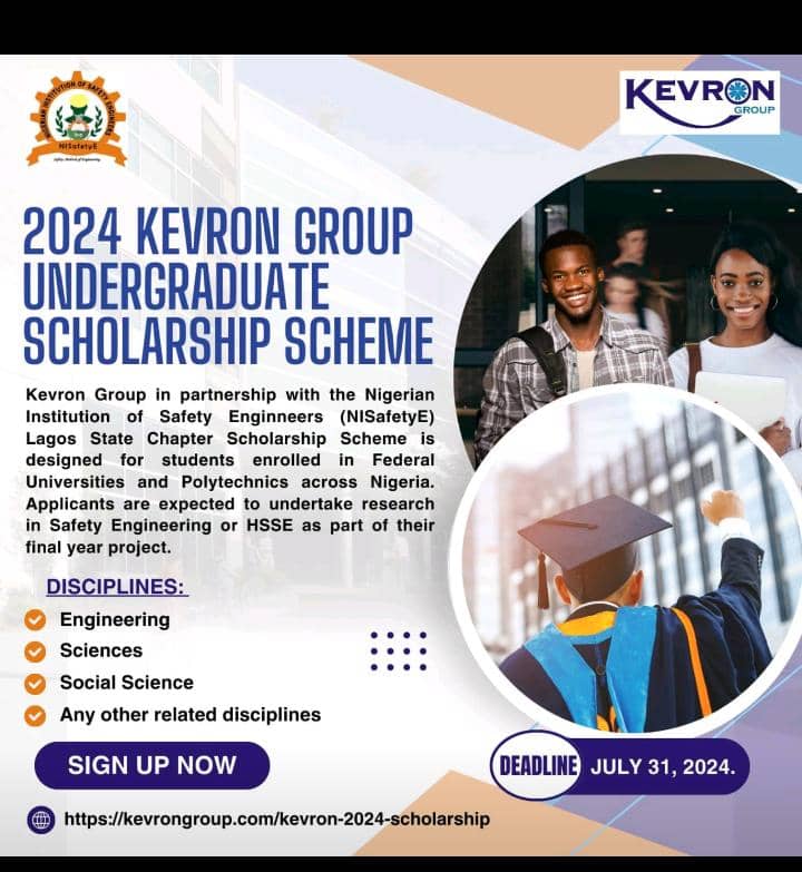 Kevron Group Undergraduate Scholarship Scheme 2024