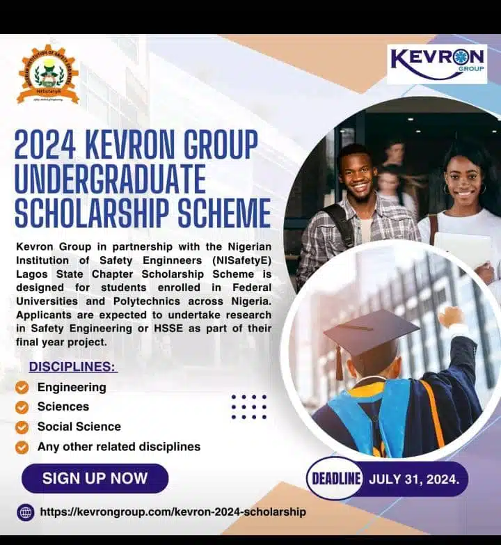 Kevron Group Undergraduate Scholarship Scheme 2024