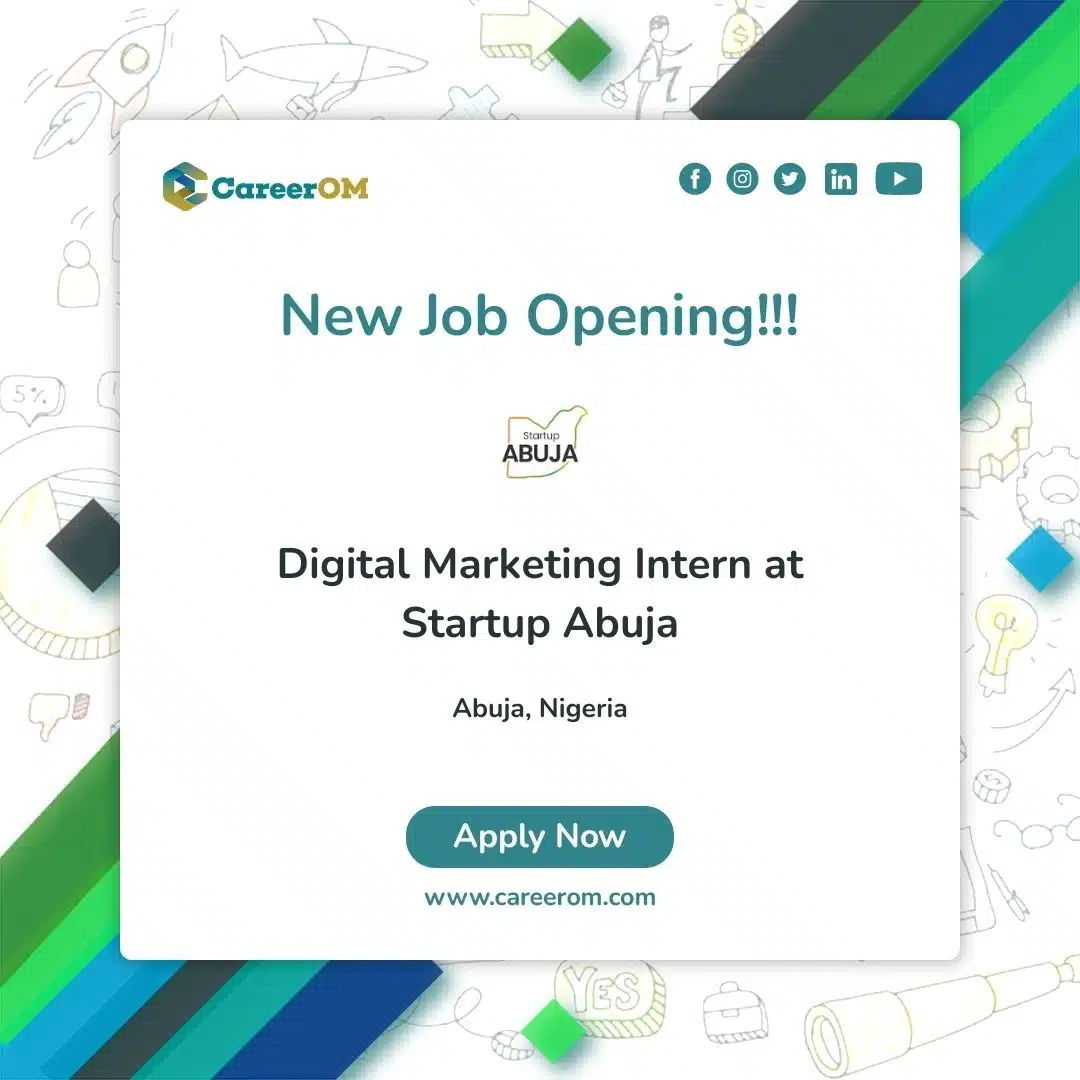 Digital Marketing Intern at Startup Abuja