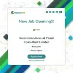 Sales Executives at Yanot Consultant Limited