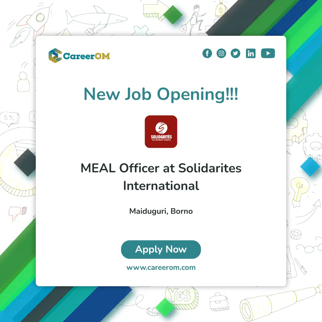 MEAL Officer At Solidarites International