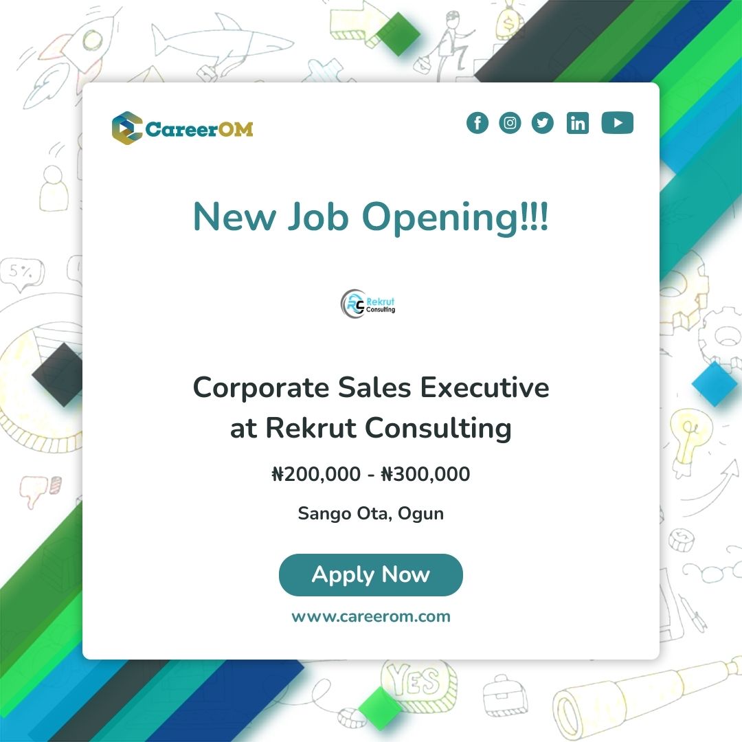 Corporate Sales Executive at Rekrut Consulting