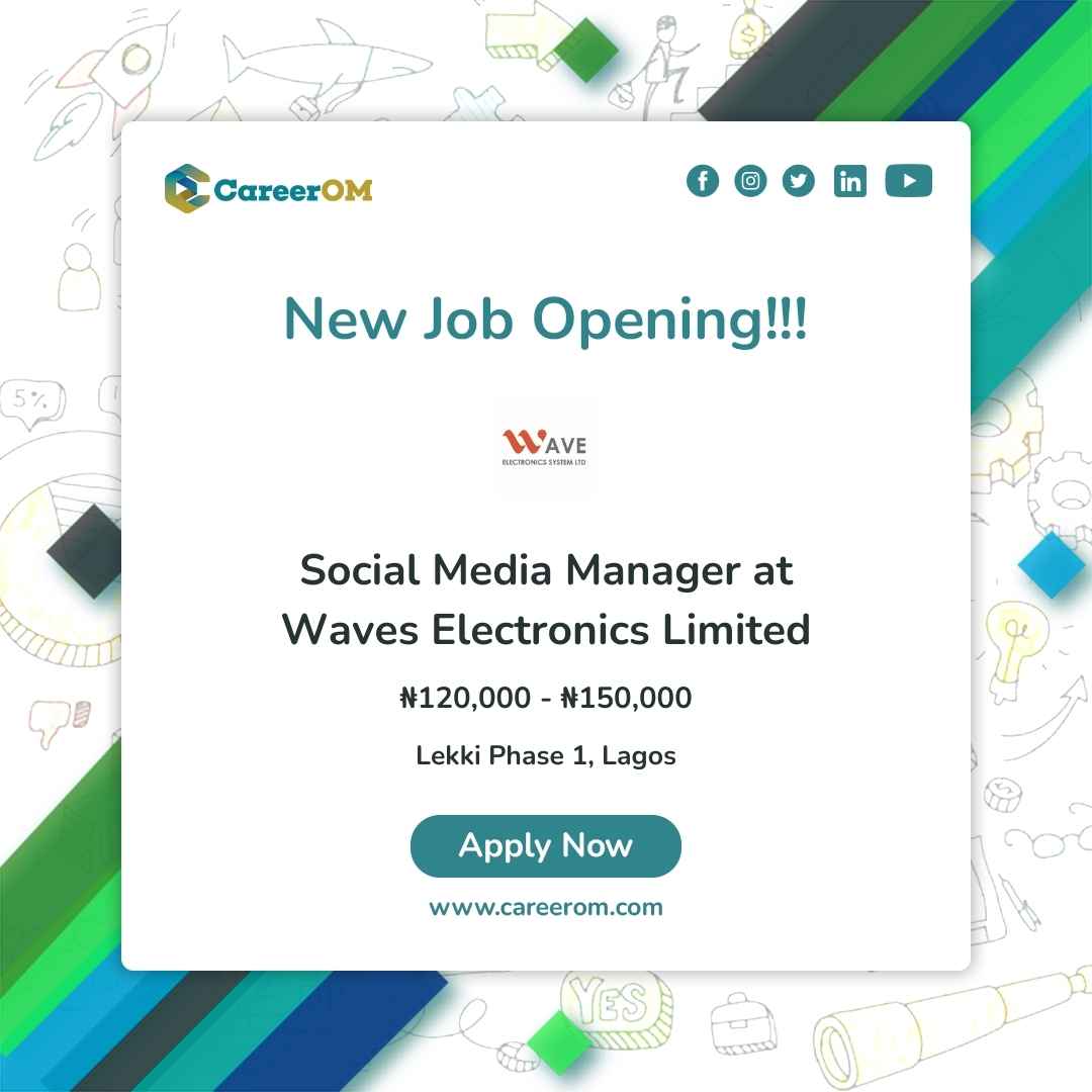 Social Media Manager at Wave Electronics Limited