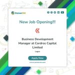 Business Development Manager at Cordros Capital Limited
