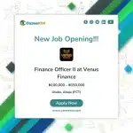 Finance Officer II at Venus Finance